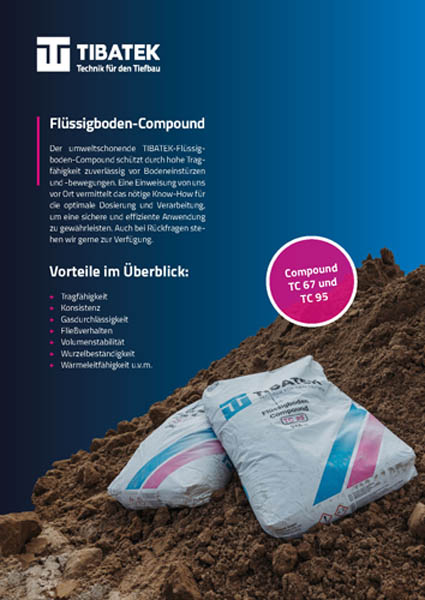 Produktblatt TIBATEK®-Flüssigboden-Compound